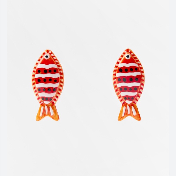 Zara NWT fish earrings 1856/092 - Picture 4 of 6